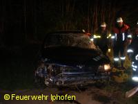 Verkehrsunfall am Kreisverkehr Mainbernheim