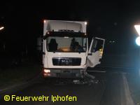 Verkehrsunfall am Kreisverkehr Mainbernheim