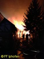 Scheunenbrand in Greuth 06.12.2012